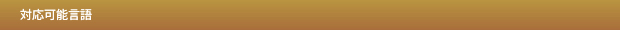 対応可能言語